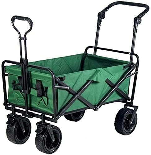 Portable Camping Cart,Outdoor Folding Utility Wagon Handcart Foldable 