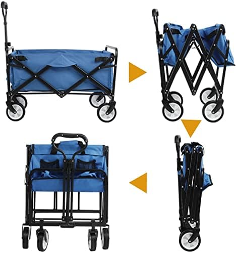 Portable Camping Cart,Camping Wagon Outdoor Utility Wagon Folding Gard