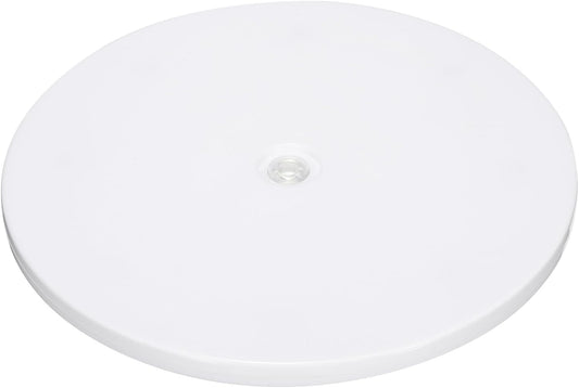 PATIKIL 9 Inch Heavy Rotating Swivel Stand with Steel Ball Bearings, 360° Rotation Turntable Lazy Susan Base for Big Screen TV Computers Monitors, White