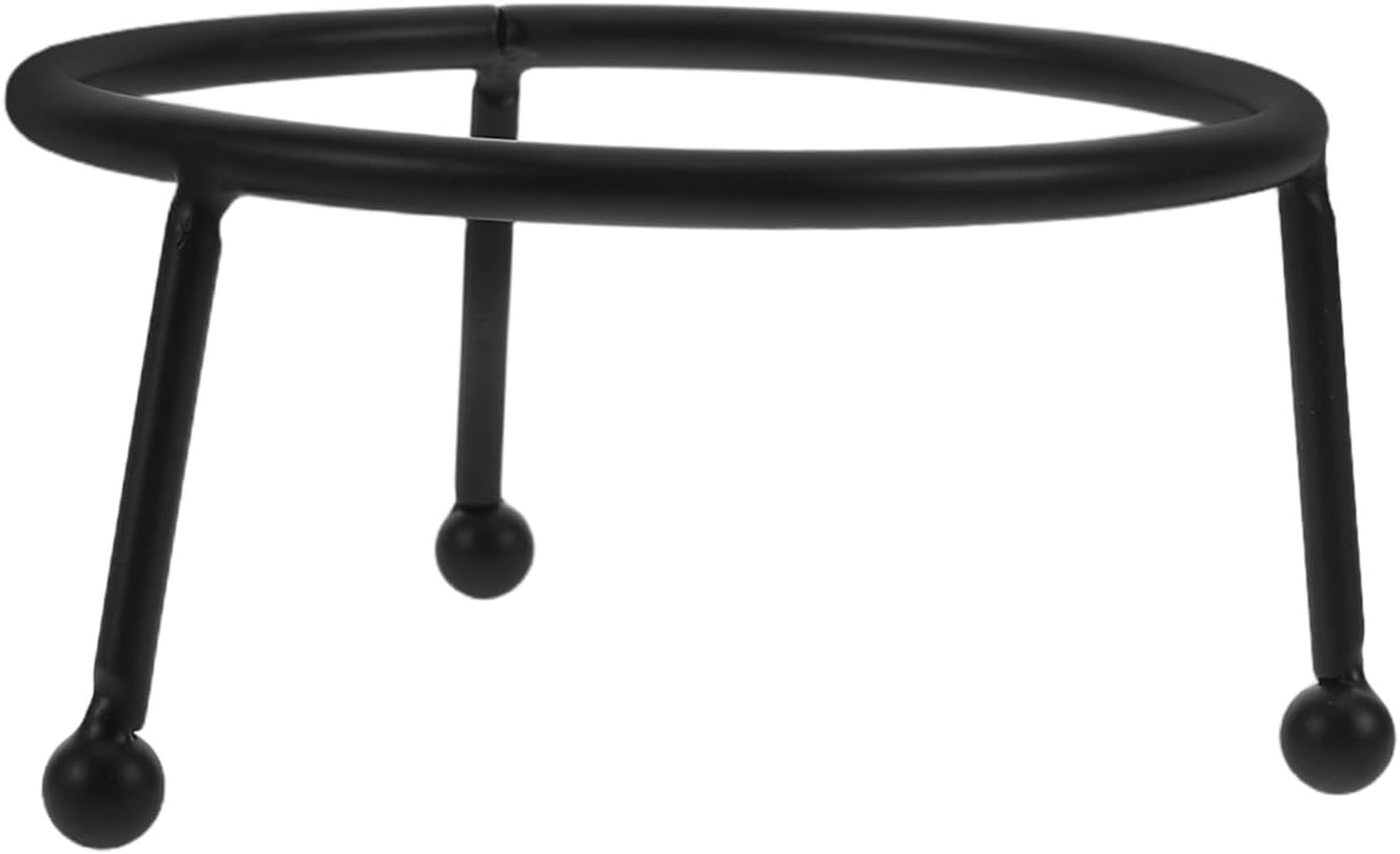 1Pcs Metal Crystal Ball Stand Elegant Wrought Iron Display Rack for Gazing Globes Outdoor Decorative Sphere Holder for Gardens and Patios Compact and Weather Resistant