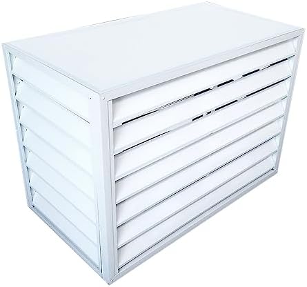 Outdoor Mini Split Air Conditioner Cover - Aluminum Heat Pump Protection, Noise Reduction, Durable Weatherproof Design, Versatile Plant Stand for Outside Units