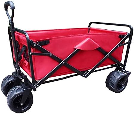 Collapsible Wagon Cart with Wheels Foldable Folding Wagons Carts Silen