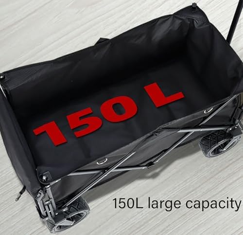 Collapsible Wagon Cart with Wheels Foldable Folding Wagons Carts Silen