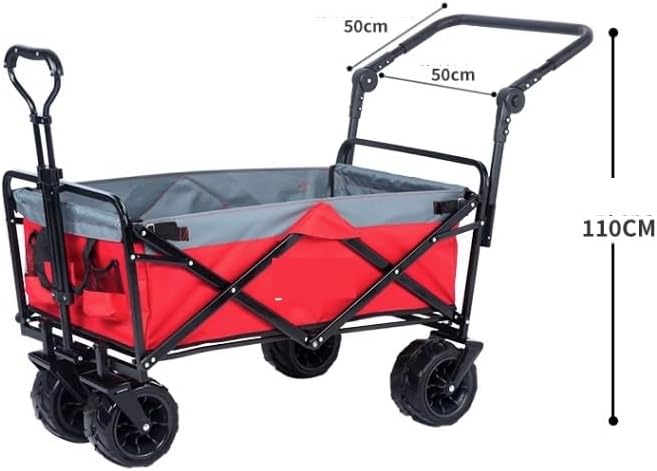 Collapsible Wagon Cart with Wheels Foldable Folding Wagons Carts Silen