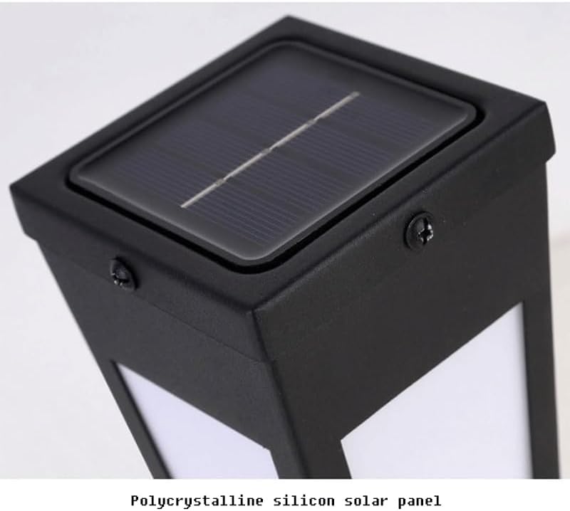 Japanese Modern Polycrystalline Silicon Solar Panel Acrylic Wall Lamp Minimalism Outdoor Waterproof Light LED Source Sconces for Garden Courtyard Villa Hall for Villa, Living Room, Foyer,