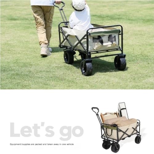 Portable Camping Cart,Portable Beach Camping Trolley Cart with Foldabl