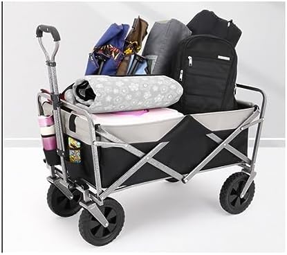 Collapsible Wagon Cart with Wheels Foldable Folding Wagons Carts Silen