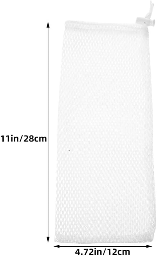 Milisten Wild Bird Feeder Sock 8pcs Bird Sock Feeder Net Thistle s Food Finch for Wildlife(White)