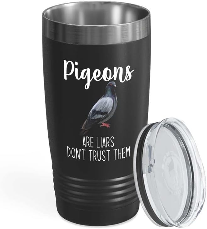 Bird Lover Black Edition Viking Tumbler 20oz - Don't Trust pgeon - Hum