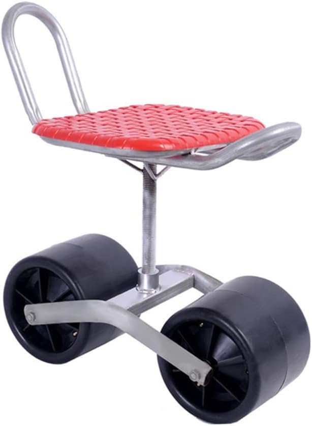 JSEIAJB Garden Cart Rolling Work Seat Garden Cart Seat Stool 360° Free Rotation