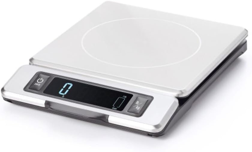 OXO Good Grips 11-Pound Stainless Steel Kitchen Scale with Pull-Out Di