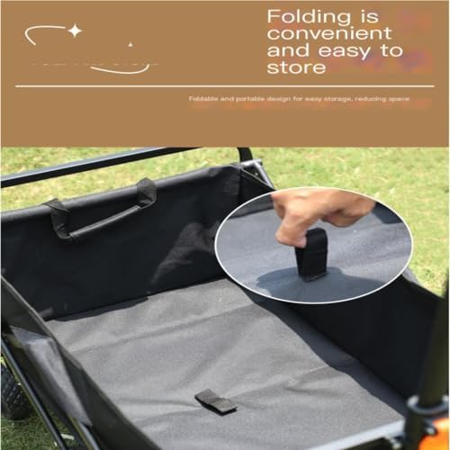 Portable Camping Cart,Outdoor Folding Beach Camping Cart with BBQ Outing and Fishing Features