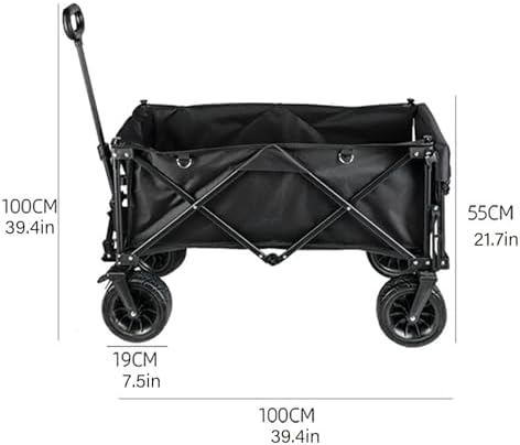 Collapsible Wagon Cart with Wheels Foldable Folding Wagons Carts Silen