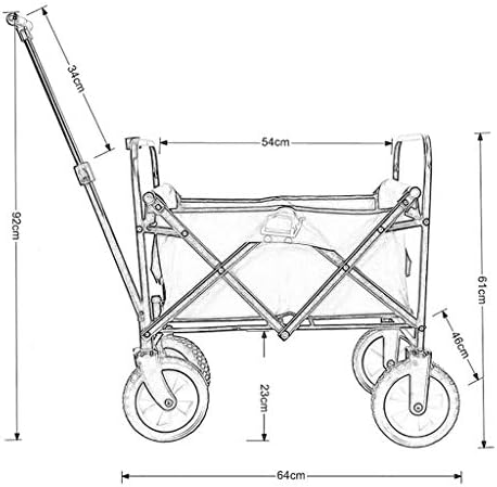 Trolleys, Foldigarden Trolley Cart Heavy Duty Wagon Multi-Function Sho