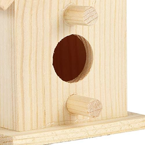Wooden Bird House 3Pcs Innovative Outdoor Wooden Bird House Nesting Ca