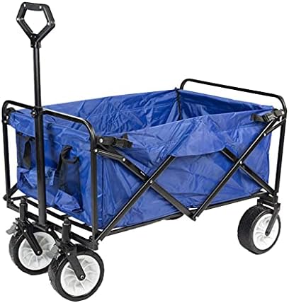 Folding Trolley Cart Outdoor Folding Utility Wagon Garden Trolley Fold