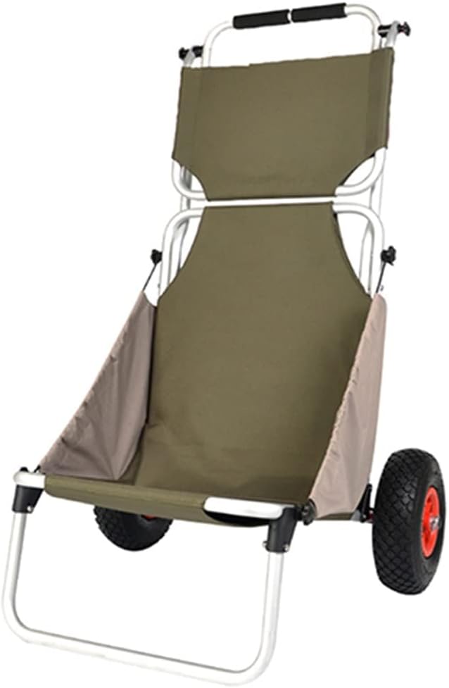 HBJWOV Home Garden Utility Wagon Cart Folding Cart Shopping Trolley Portable Wagon for Camping and Fishing
