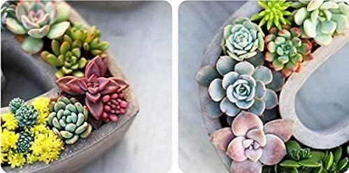 Silicone Concrete Flower Pots Molds,Silicone Planter Molds I Love U Design Succulent Plant Flowerpot Moulds Cement Clay Molds DIY Handcraft Decoration Tool