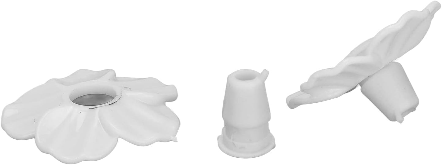 Gugxiom 30PCS Replacement Hummingbird Flowers, Plastic Hummingbird Feeder Parts, Hummingbird Replacement Flowers for Most Hummingbird Feeders(White)
