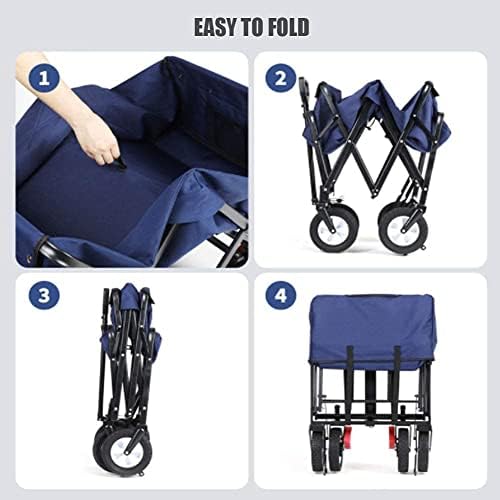 Portable Camping Cart,A Outdoor Utility Wagon Heavy Duty Folding Garde