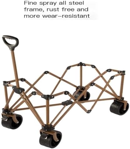 Portable Camping Cart,Portable Folding Beach Trolley Cart for Camping 