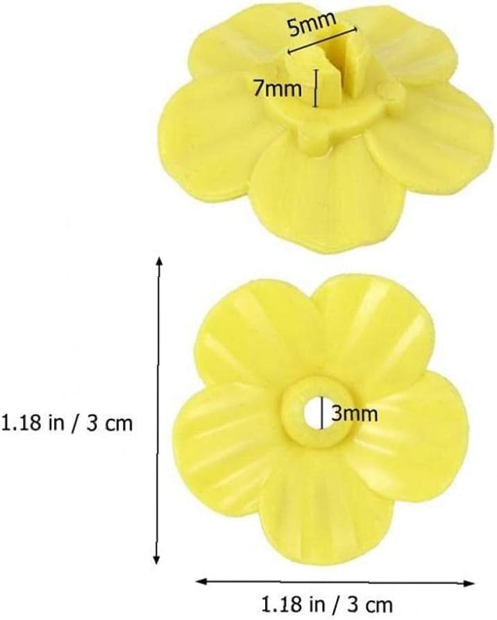 12pcs Birds Replacement Flowers Yellow Feeder Replacement Flower Flowe