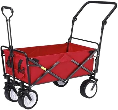 Collapsible Wagon Cart with Wheels Foldable Folding Wagons Carts Silen