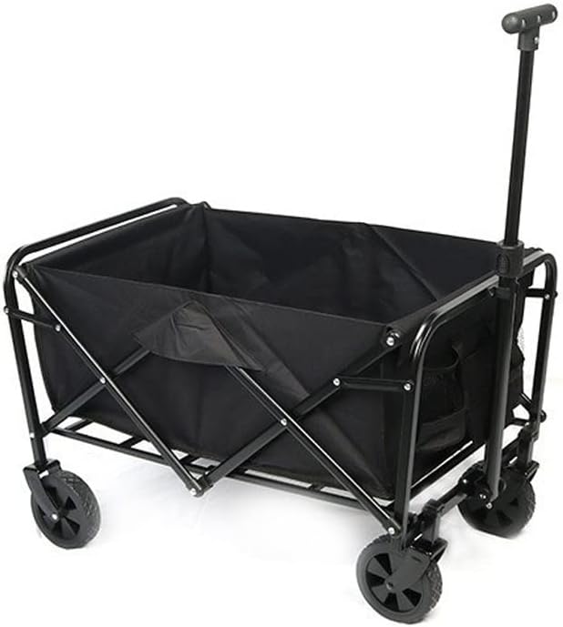 JSEIAJB High-Capacity Trailer Camping Storage Car Portable Folding Wagon Utility Outdoor Camping Garden Cart(E)