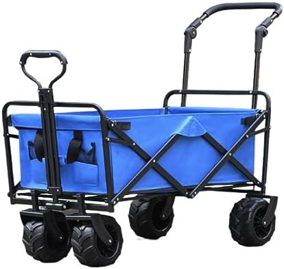 Collapsible Wagon Cart with Wheels Foldable Folding Wagons Carts Silen