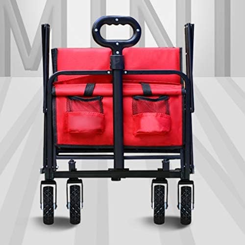 JSEIAJB Folding Outdoor Utility Folding Shopping Cart Folding Shopping Cart Luggage Trolley Cart for Travel and Shopping