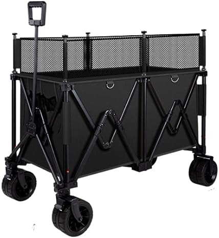 Collapsible Wagon Cart with Wheels Foldable Folding Wagons Carts Silen