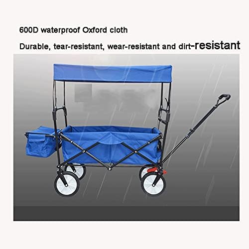 Collapsible Wagon Cart with Wheels Foldable Folding Wagons Carts Silen