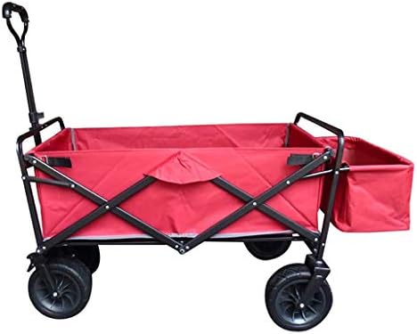 Outdoor Wagon Folding Garden Trolley Cart Heavy Duty Wagon Multi-Funct