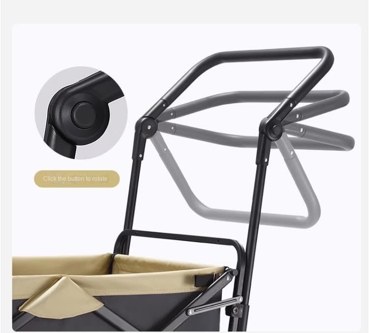 Collapsible Wagon Cart with Wheels Foldable Folding Wagons Carts Silen