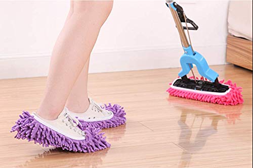 Mop Slippers Shoes 5 Pairs (10 Pieces) - Microfiber Cleaning House Mop