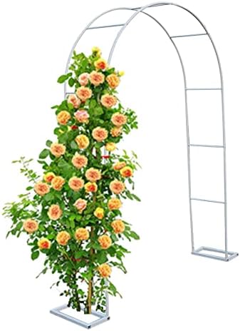 Metal Garden Arch Trellis - Weather Resistant Climbing Plant Stand, Outdoor Wedding Decor Arbor Pergola Frame for Lawn & Backyard, 300x220x25cm, Durable & Elegant Design