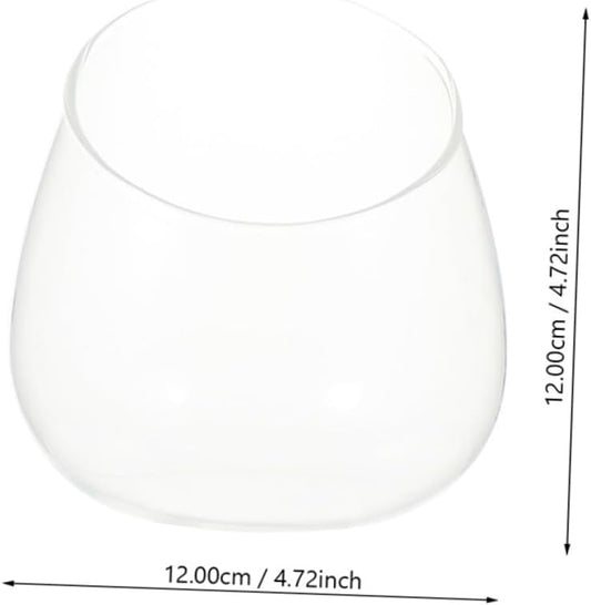 3Pcs Cut Glass Micro Landscape Bottle Elegant Terrarium for Succulents