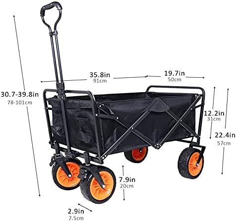 Portable Camping Cart, Garden Trolley Cart, Folding Utility Beach Wago