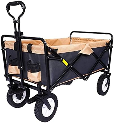 Collapsible Wagon Cart with Wheels Foldable Folding Wagons Carts Silen