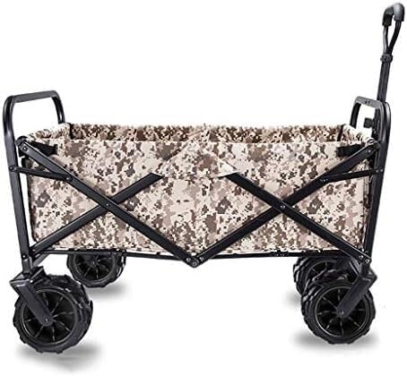 Heavy Duty Folding Garden Trolley Cart - Lightweight Multi-Function Sh