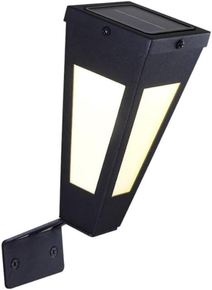 Japanese Modern Polycrystalline Silicon Solar Panel Acrylic Wall Lamp Minimalism Outdoor Waterproof Light LED Source Sconces for Garden Courtyard Villa Hall for Villa, Living Room, Foyer,