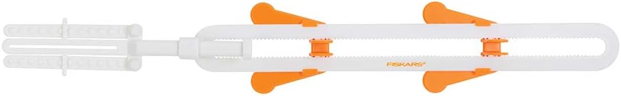 Fiskars Curved Vinyl Alignment Tool, White/Orange