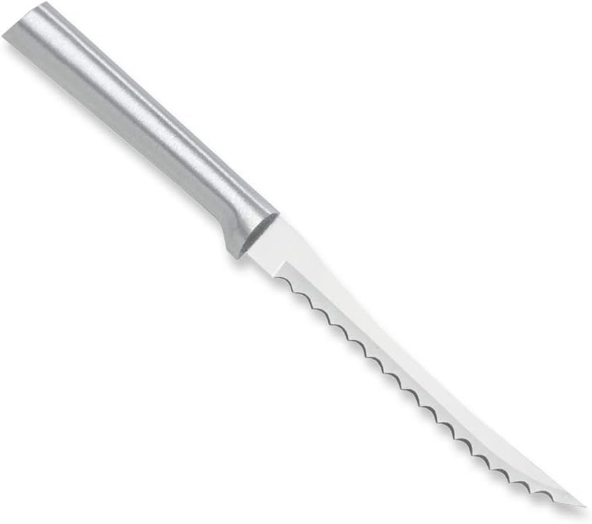 Rada Cutlery Tomato Slicer Knife (R126), 5" Stainless Steel Serrated B