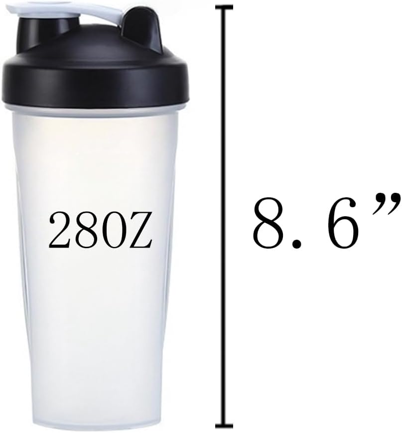 2 Pack 28 oz Shaker Bottles for Protein Mixes, Protein Shaker Bottle with Stainless Steel Whisk Ball, Shaker Cup, Protein Bottle, Protein Shake Bottles