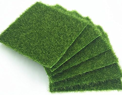 30Pcs Grass Mat Green Artificial Lawns 15x15cm Small Turf Carpets Fake Sod Home Garden Moss for Home Floor Wedding Decoration - (Color: 30pcs 15X15cm)