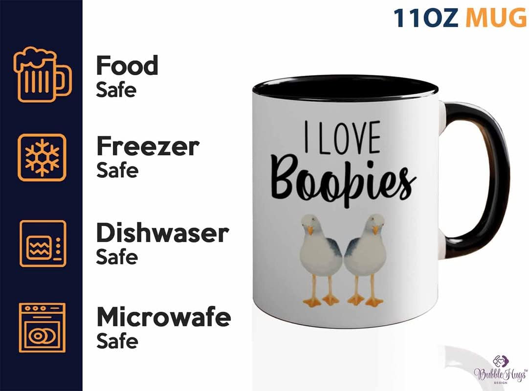Bird Lover Two Tone Black Edition 11oz - Love Boobies - Hummingbird Ne