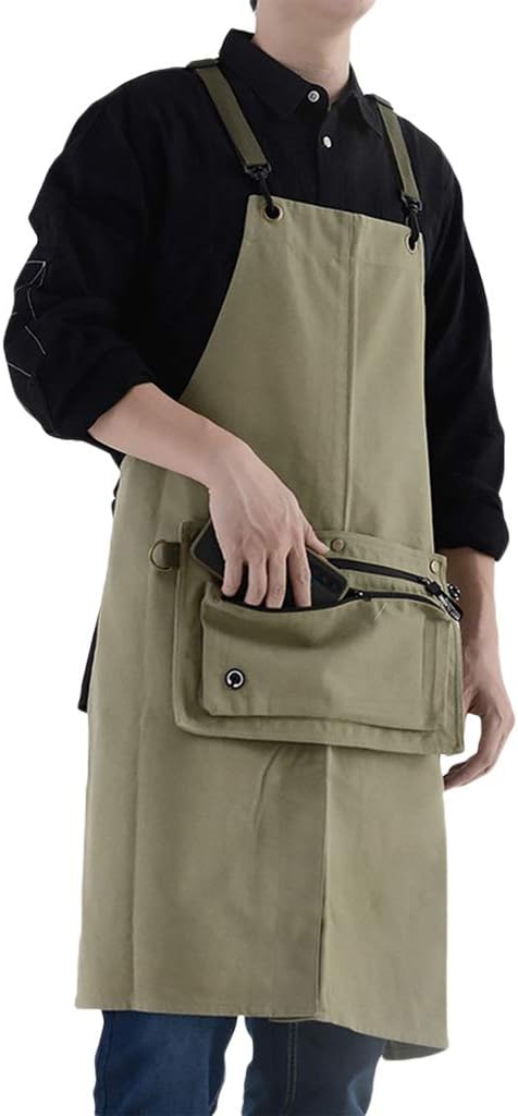 Canvas Work Apron Garden Tool Storage Apron Art Tools Apron Fashion We