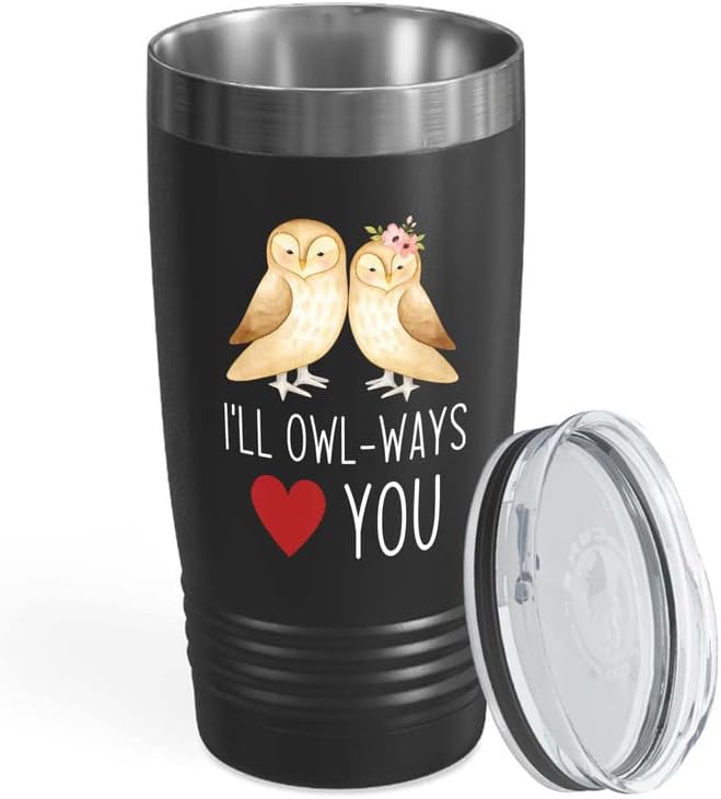 Bird Lover Black Edition Viking Tumbler 20oz - I'll owl-Ways Love You 