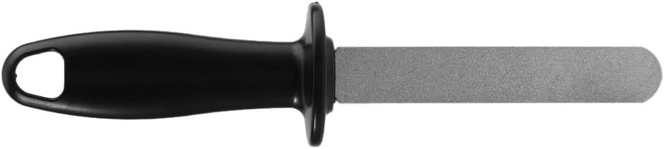 Sharpening Stone File, Garden Tool Sharpener with Plastic Handle Double Sided Knife Sharpener for Garden Outdoor Camping Kitchen