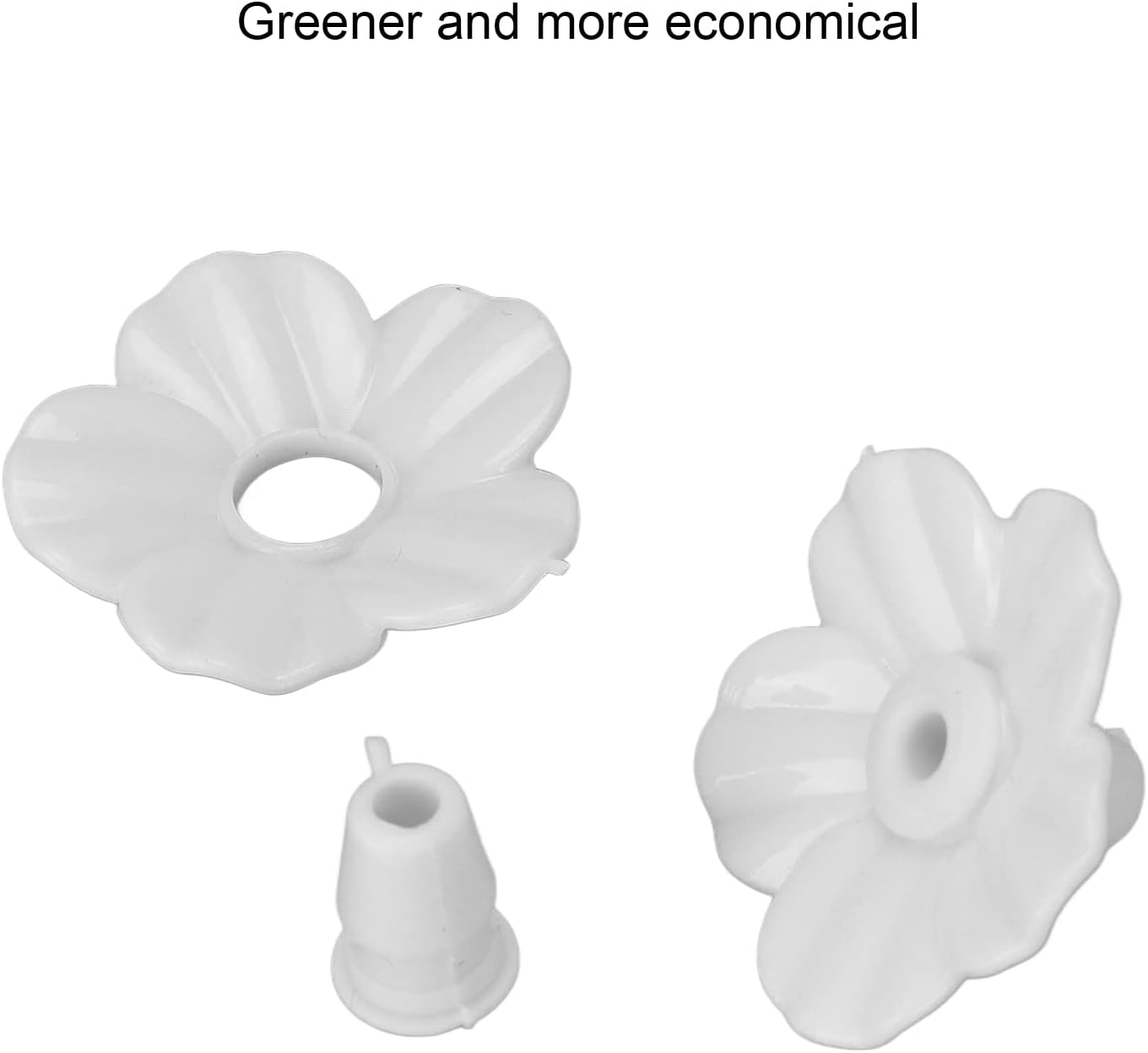 30Pcs Hummingbird Feeders Replacement Flowers, 1.2 in Decorative Innovative Hummingbird Feeders Flowers, Bird Feeding Ports Replacement Parts for Outdoor Hanging Feeders (White)
